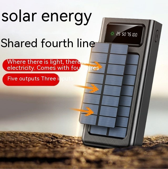 Comes With Four-wire Three-in-one Solar Charging Unit Digital Display