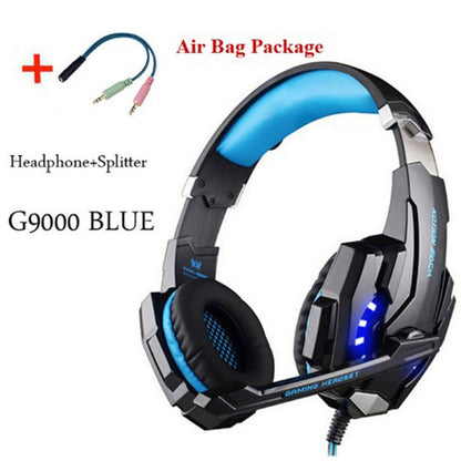 Wired Gaming Headset Headphones Surround Sound Deep Bass Stereo Casque Earphones With Microphone