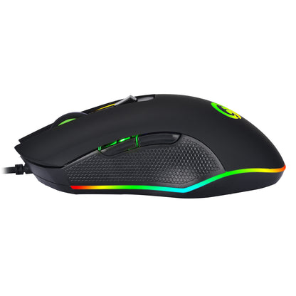 Wired gaming mouse glows