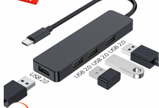 The New TypeC HUB Is Suitable For The Computer 4-in-1 Expansion Adapter