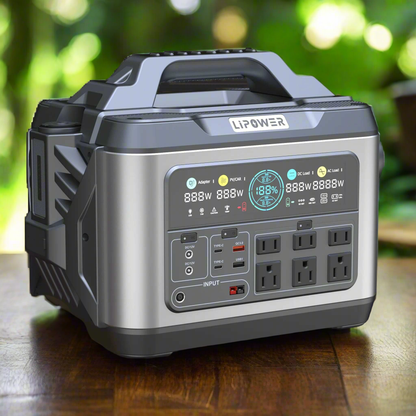 No gasoline No noise Campers RVs lithium solar generator Portable 1200W 230V Power Station